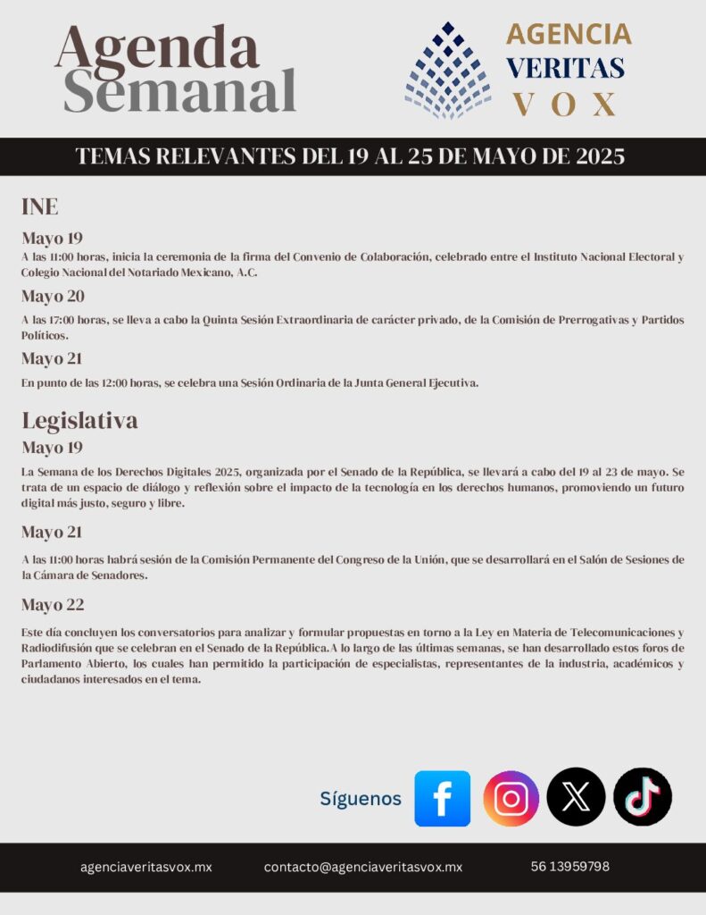 thumbnail of AVV Agenda Semanal del 19 al 25 de mayo